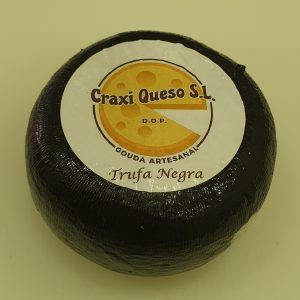 Artisanal Craxi Dutch mini gouda cheese with black summer truffle