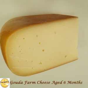 6 month aged gouda cheese, dutch gouda farm cheese 48+