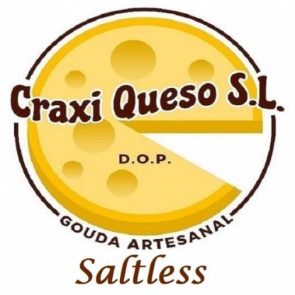 Saltless artisan Dutch Gouda cheese is now available in Spain. Salt-free small Gouda wheel with a weight of approx 1 kg. Our Craxi saltless cheese is available in our cheese shop in Malaga, or to order online.