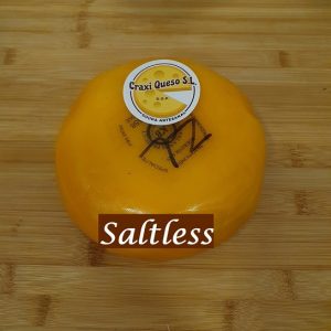 Raw milk saltless cheese, Craxi artisanal Gouda without salt