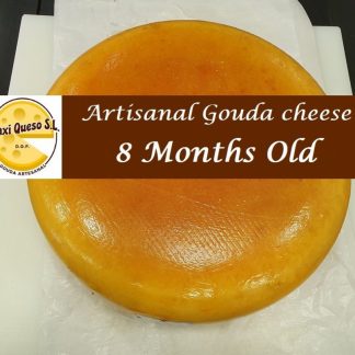 Gouda cheese 8 months matured, whole artisan Gouda cheese wheel
