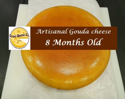 Gouda cheese 8 months matured, whole artisan Gouda cheese wheel