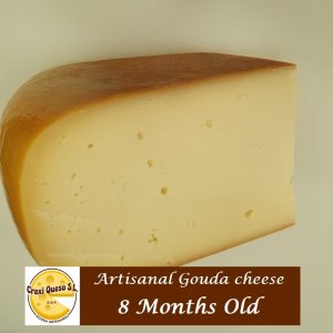 Wedges of artisanal Gouda cheese 8 months matured, Gouda wedges of traditional raw milk Gouda. Approximately 500 g & 1 kg- Larger Sizes available, just Ask! Prices vary as the weights vary