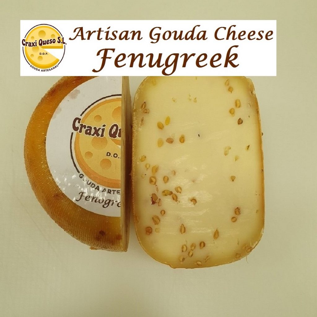 Craxi artisanal Gouda cheese with fenugreek seeds