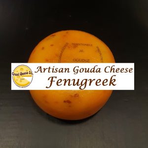 Artisanal Gouda Fenugreek cheese - Craxi Gouda cheese with Fenugreek Seeds