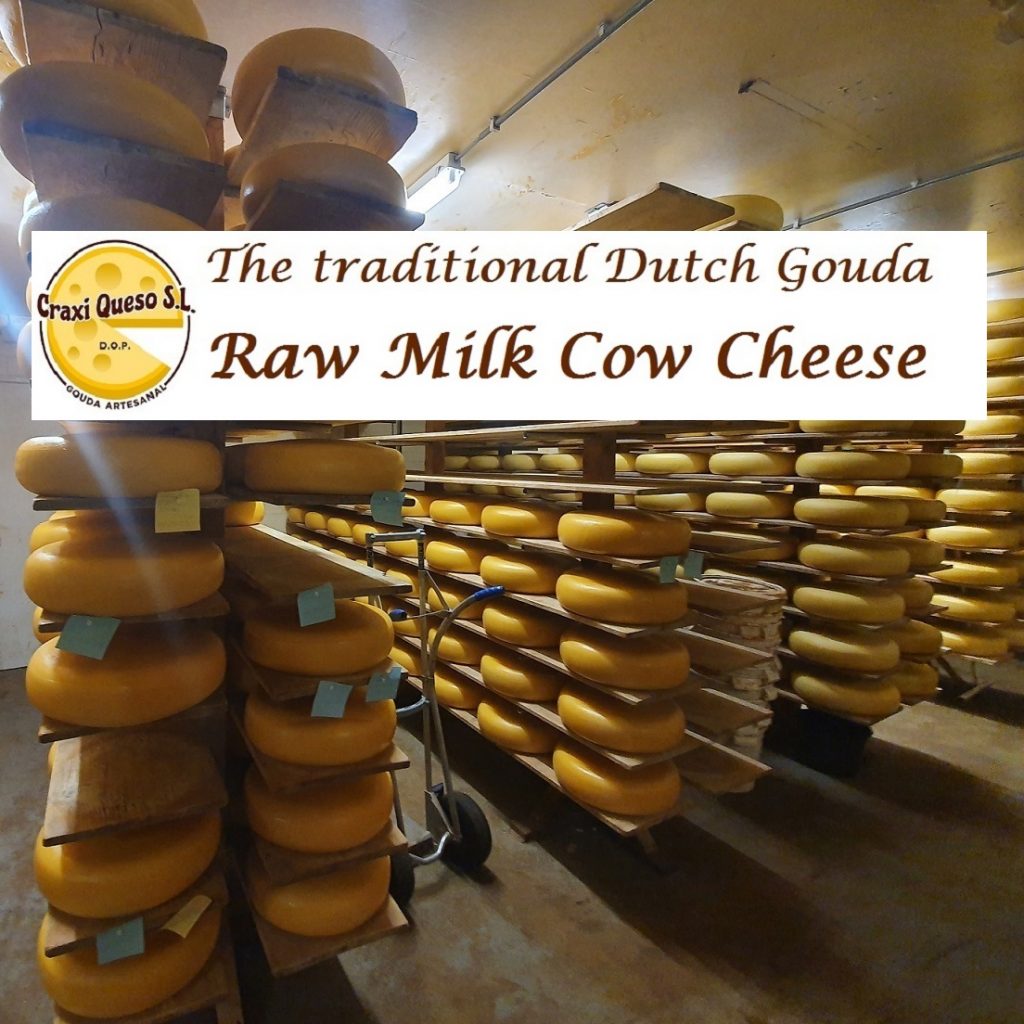 Buy the authentic Dutch Gouda in Spain. Artisan Gouda cheese made from (raw) cow's milk on the cheese farm in the Netherlands