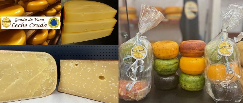 Authentic Dutch Gouda cheese delivered chilled to your home in Alicante. We offer young, semi-cured, cured, aged, and extra-aged Gouda, as well as special varieties like Gouda with truffle or smoked Gouda.