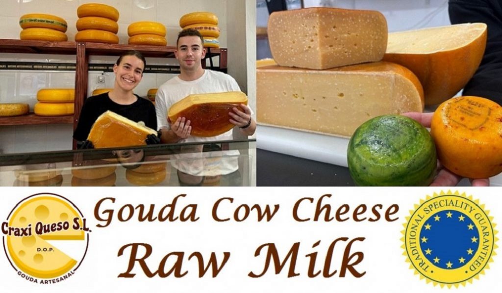 Craxi Cheese store in Málaga: High-quality cow's milk cheeses. Visit our Gouda cheese stores or order Gouda cheese online in Spain.