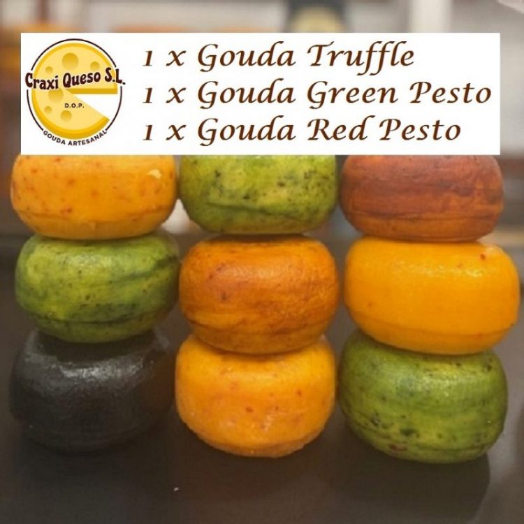Discover the Craxi Goudalicious 3-Packs with premium Dutch Gouda, gourmet herb cheeses, perfect for gifting, cheese boards, entertaining and cooking.